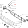 Lancia Delta Frontstoßstangenhalterung links oder rechts schwarz 82454775 / 82454776