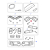 Land Rover Freelander L314 Lampenschutz links oder rechts, schwarz, STC50370 / STC50369