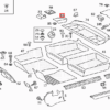 Mercedes W124 Lautsprecherabdeckung für Heckablage links oder rechts, alle Farben A1246902730 / A1246902830