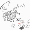 Mercedes W203 Türverkleidung Griffabdeckung nur links oder rechts alle Farben A2038100751 / A2038100851