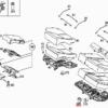 Mercedes W203 Set di tappi copribulloni per montaggio sul sedile posteriore di 2 tutti i colori A2039220030