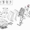 Mercedes W220 Cubierta de ventilación del respaldo del asiento delantero Todos los colores A2209140059