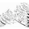 Mercedes W221 Staffa paraurti anteriore sinistra o destra Nero A2218851423 / A2218851523