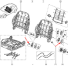 Renault Megane 1 Sitzgriff-Einstellhebel links und rechts schwarz 7701205078 & 7701205079