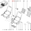 Renault Megane I Dacia Logan Pokrętło regulacji siedzenia Czarne 874519411R