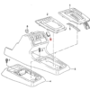 VW Golf/Jetta/Passat Konsolenblende, 2er-Set, schwarz, 321957087A