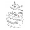 VW Passat B8 Frontstoßstangen-Waschkappe links oder rechts grundiert 3G0807937 / 3G0807938