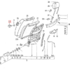 Zestaw 2 gałek zwalniających siedzenia VW/Porsche, czarnych 113881633E