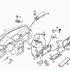 W220 Maniglia del vano portaoggetti Maniglia del coperchio Blocco interruttore Pulsante Coperture LHD o RHD Tutti i colori A2206800284 e A2206890030