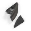 Espejo retrovisor triangular para Audi A4 RS4 B7 Convertible, cubierta de altavoz izquierda o derecha, color negro 8H0 857 505 / 8H0 857 506