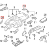 Audi A6 C7 Rejilla de ventilación del descongelador del salpicadero izquierda o derecha Todos los colores 4G1819793 / 4G1819794