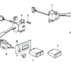 Osłona przełącznika reflektorów BMW E30 LHD lub RHD czarna 62111370654 / 62111370655