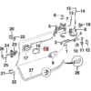 BMW E36 Z3 Wewnętrzna osłona klamki drzwi Lewa lub Prawa Czarna 51228219023 / 51228219024