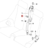 Guía de cinturón de seguridad trasero BMW E46 negra 52107009662