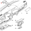 BMW E65 E66 Osłona głośnika centralnego deski rozdzielczej Wszystkie kolory 826104207