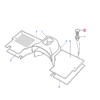 Land Rover Defender Discovery Fastener-Drive Set di 5 Nero MXC5451LOY