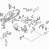 Mercedes R107 Armaturenbrett-Lautsprechergitter vorne links oder rechts, alle Farben A1076800739 / A1076800839