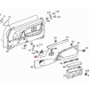 Mercedes R129 Copertura altoparlante portiera superiore sinistra o destra nera con rete A1297273588 / A1297273688