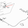 Przycisk przełącznika panelu regulacji fotela Mercedes W140 czarny A1408201410