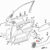 Mercedes W210 Coprivite Pannello Porta Set Di 2 Tutti I Colori A2107270388