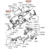 Mitsubishi Eclipse Armaturenbrett-Lautsprecherabdeckung links oder rechts, schwarz, MN121389HA / MN121390HA