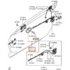 Embellecedor de manija de puerta izquierda o derecha para Mitsubishi Eclipse, color negro MR987621/MR987622