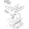 Porsche Cayenne 958 Abschlepphakenabdeckung rechts schwarz 95850550050