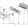 Porsche HVAC Klimaautomatik Klarer Abdeckrahmen Transparent 94465391100