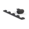 Kit di riparazione bocchette aria laterali morbide per console centrale Range Rover Classic, nero BTR9903LNF