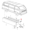 Volkswagen Transporter T3 Sliding Door Bump Stoper Set di 2 Nero 251843876