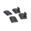 Audi 100 A6 A8 Rear Door Sun Blind Hooks Screws And Spacers Set Of 2 Black 4A0861337A