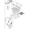 Audi 100 A6 A8 Sonnenrollohaken für Hecktür, Schrauben und Distanzstücke, 2er-Set, schwarz, 4A0861337A