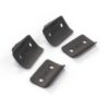 Audi 100 A6 A8 Ganci per tendine parasole posteriori Viti e distanziali Set di 2 Nero 4A0861337A