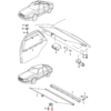 Zestaw 2 haków rolety przeciwsłonecznej do Audi 100 A6 Avant czarny 4A9861327