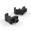 Audi 100 A6 Avant Ganci per tendine parasole avvolgibili Set di 2 Nero 4A9861327