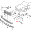 Moldura de la tapa del lavafaros del parachoques delantero del Audi 100 A6, izquierda o derecha, imprimada 4A0807155/4A0807156