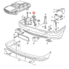 Audi 80 90 Stoßstangenhalterung links oder rechts schwarz 893807253 / 4A0807253 / 893807254 / 4A0807254