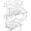 Osłona prowadnicy siedzenia Audi A4 B5 lewa lub prawa czarna 4A0881087B / 4A0881088B