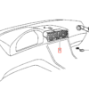 BMW E31 Armaturenbrett-Luftkanalrahmen LHD oder RHD Schwarz 64221383084 / 64221383087