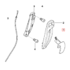 Dźwignia regulacji fotela BMW E46 lewa lub prawa, czarna 52108267507 / 52108267508