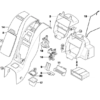 BMW Z4 E85 E86 Mittelkonsolenverkleidung, Innenschraubenabdeckung, alle Farben 51167055754 / 7036558