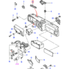 Kratka dyszy odmrażacza CD Ford Sierra lewa lub prawa, czarna lub szara 1621380 / 1621379