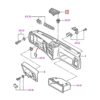 Ford Sierra Mk1 Armaturenbrett-Lautsprechergitter Mitte LHD oder RHD Schwarz oder Grau 1611053 / 1611056