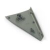 Moldura triangular para ventana de puerta interior trasera de Ford Sierra, izquierda o derecha, negra o gris 83BBA254K05AAW / 83BBA254K06AAW