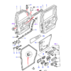 Ford Sierra Rear Internal Door Card Window Triangle Trim Left Or Right Black Or Gray 83BBA254K05AAW / 83BBA254K06AAW