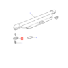 Land Rover Freelander L314 Laderaumabdeckung Halterung Anker Light Smokestone EQE100070