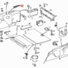 Moldura de ventilación de la ventana trasera del maletero del Mercedes W202 izquierda o derecha Todos los colores A2026940337 / A2026940437