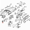 Mercedes W209 Griglia di ventilazione laterale del cruscotto sinistra o destra Tutti i colori A2098310359 / A2098310459