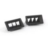 VW Passat Quantum Santana Air Vent Nozzles Set di 2 Sinistro e Destro Nero 321819705F e 321819706D