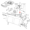 VW Passat Santana Rear Seat Fixing Lock Black 331885557